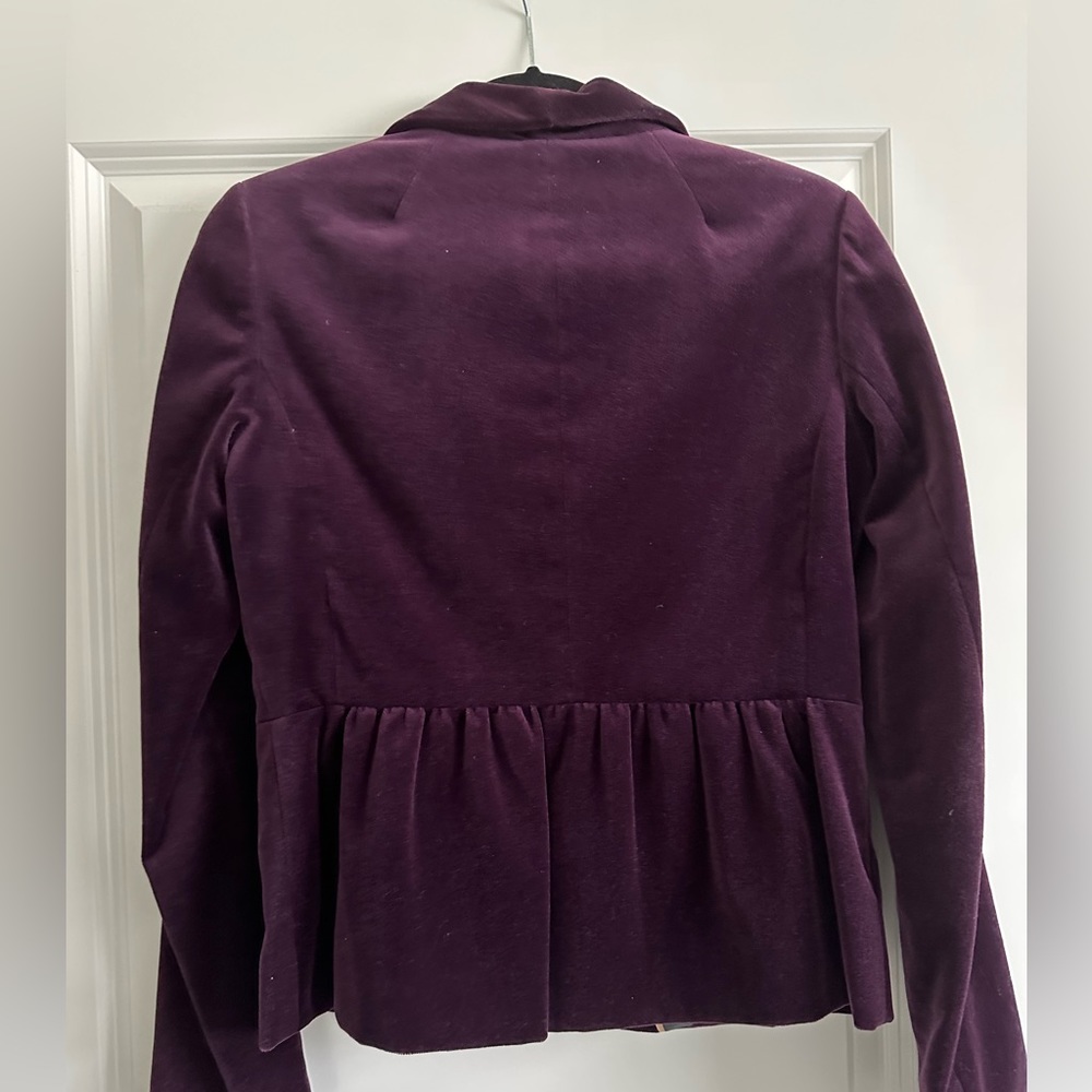 Jcrew velvet Eden blazer jacket size 4